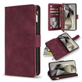 Wallet Multi - card Zipper Kickstand Magnetic Flip Leather Case For Samsung Galaxy S24 Ultra S23 FE S22 Plus A14 A15 A53 A54 A55 - Zevon