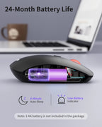 WeGear Wireless Mouse – 2.4G Slim Mini, 4000 DPI Adjustable, Ergonomic Portable Optical Mouse - Zevon