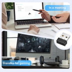 Wireless Mouse Jigglers Mover Undetectable Automatic USB Port Shaker Wiggler for Laptop Keeps Computer Awake Mouse Movement - Zevon