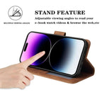ZZXX Leather Wallet Phone Case For iPhone Air 17 Pro Max 16e 16 Plus 15 Magnetic Flip Card Slot Bracket Holder Cover - Zevon